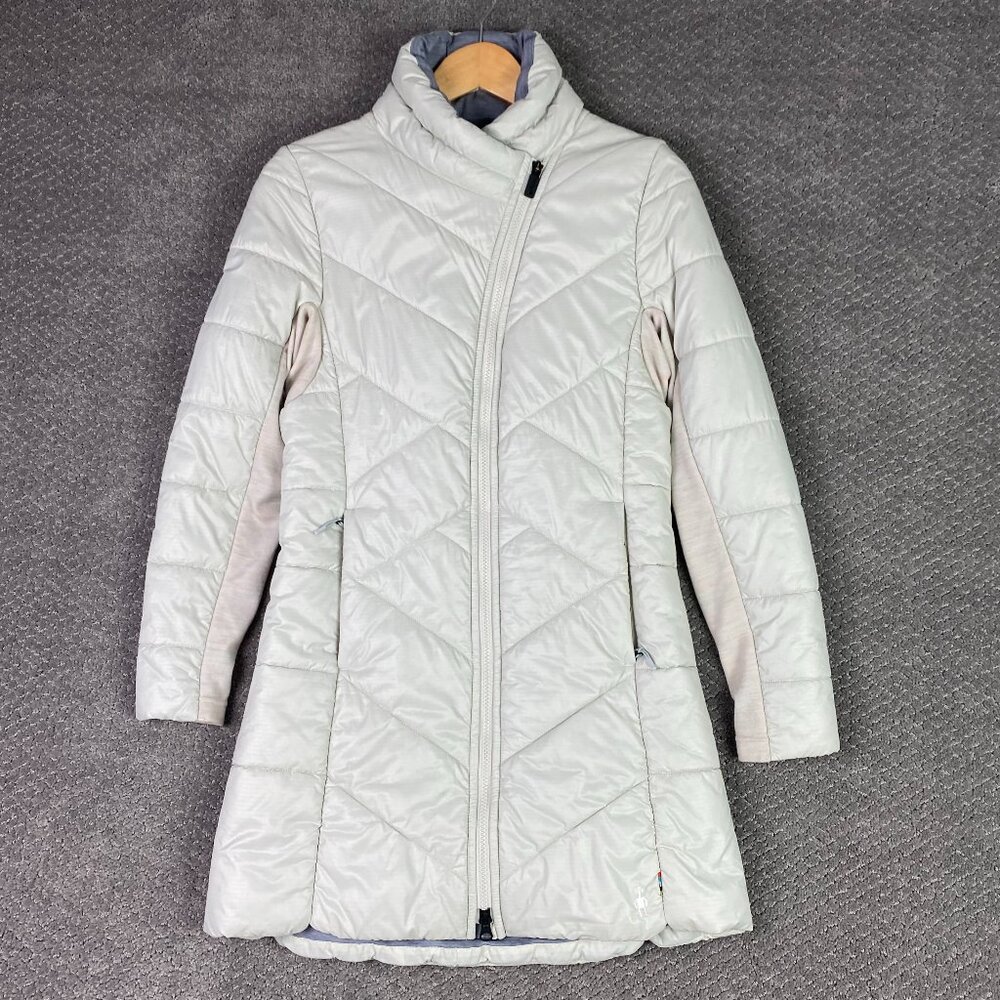 Smartwool Women's Light Gray Quilted Puffer Coat